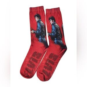 NWT Elvis Presley red socks Concert 68